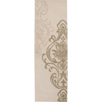 Modern Classics Rug - 226 by Surya in ivory, light olive, beige. Made from 100% new zealand wool in a unique style.