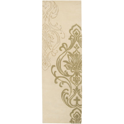 Modern Classics Rug - 226 by Surya in ivory, light olive, beige. Made from 100% new zealand wool in a unique style.