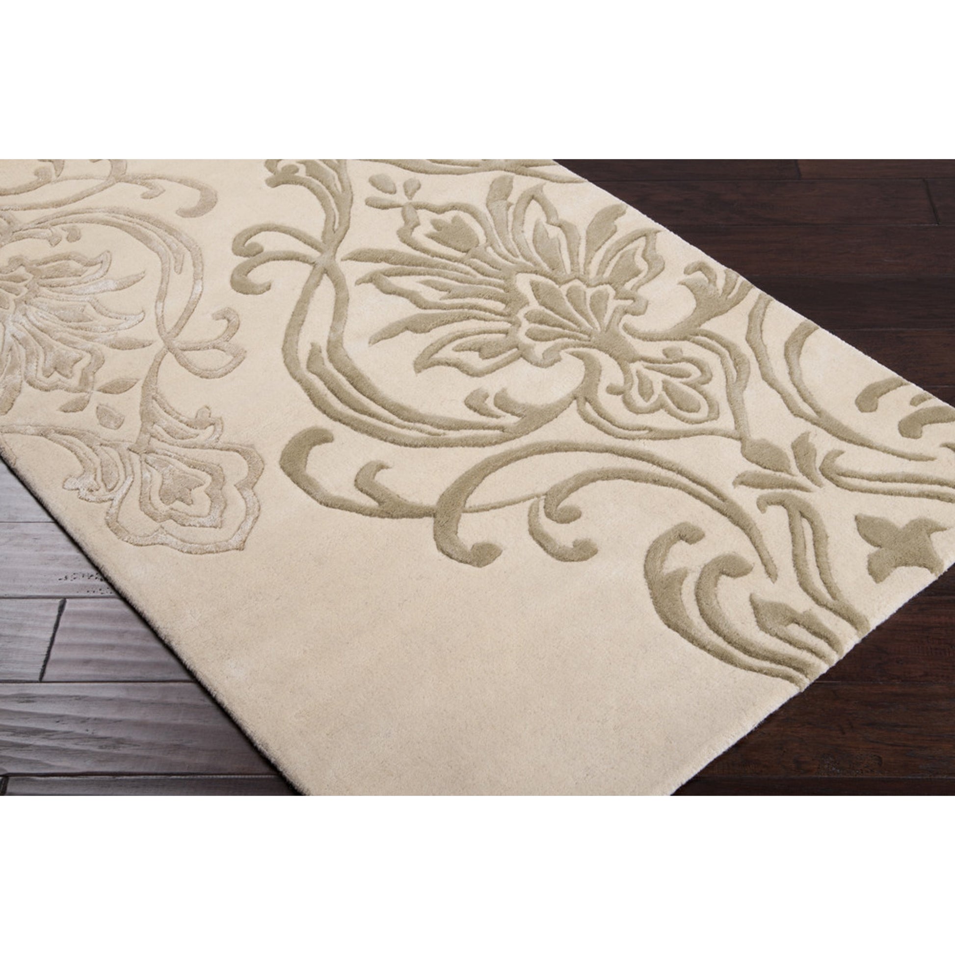 Modern Classics Rug - 226 by Surya in ivory, light olive, beige. Made from 100% new zealand wool in a unique style.
