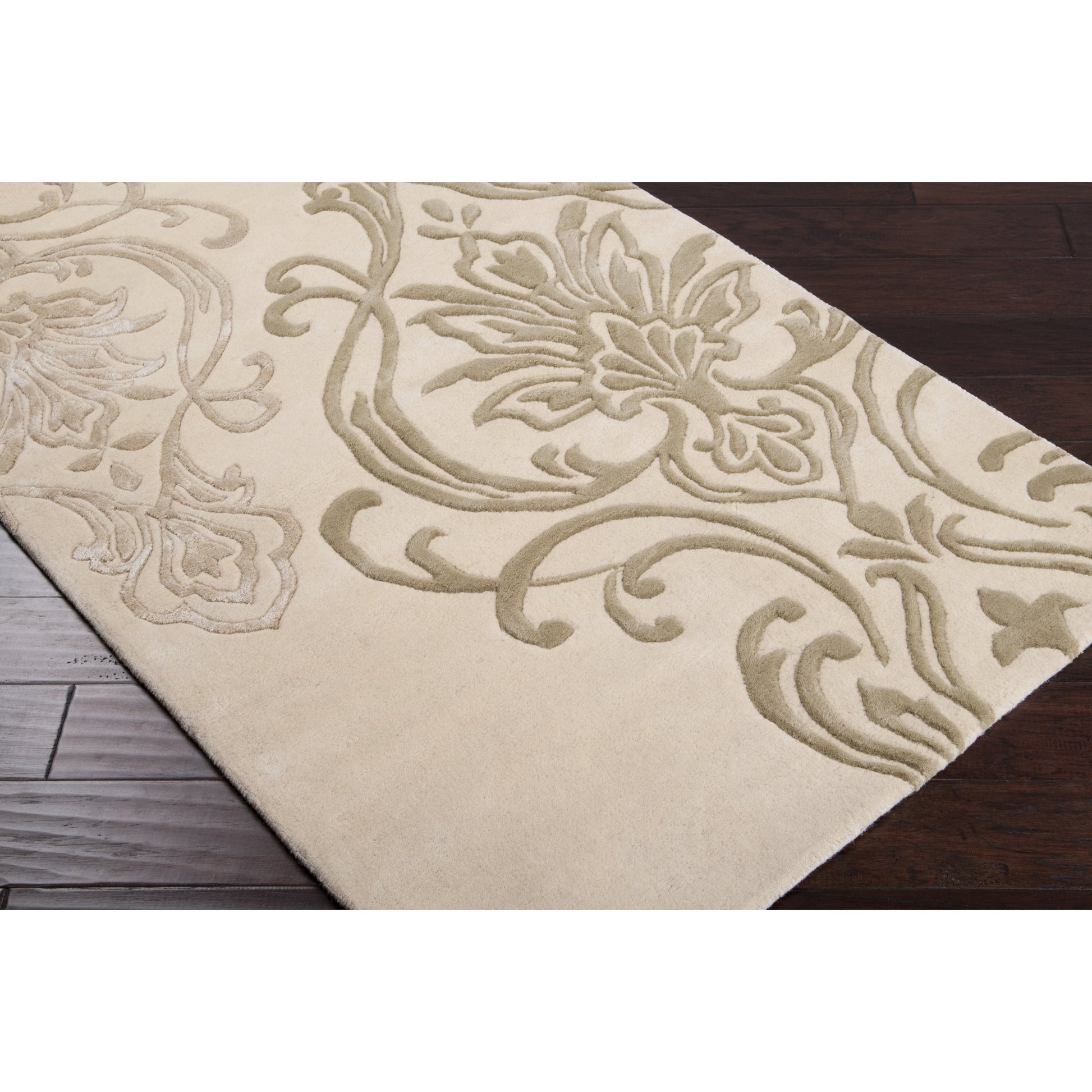 Modern Classics Rug - 226 by Surya in ivory, light olive, beige. Made from 100% new zealand wool in a unique style.