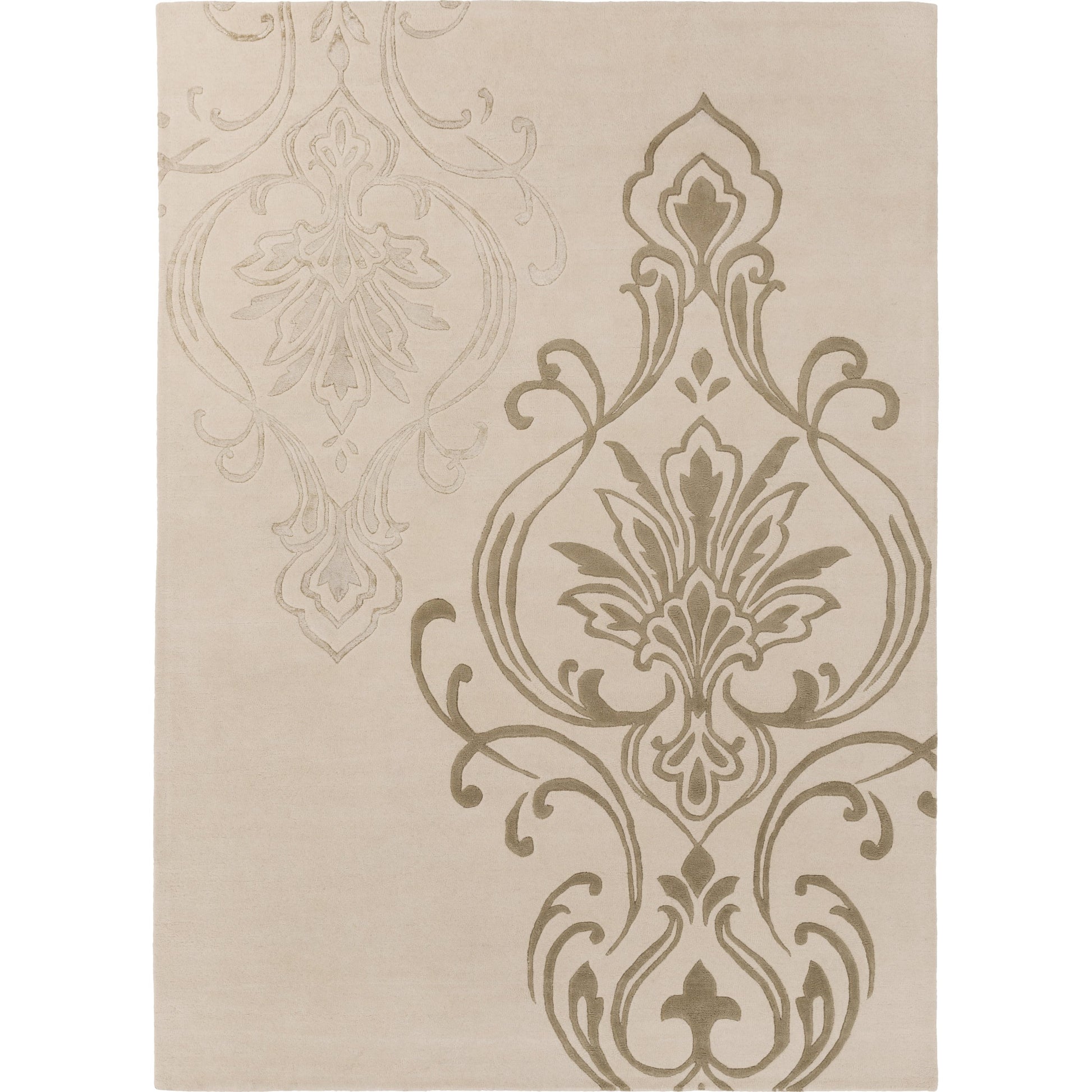 Modern Classics Rug - 226 by Surya in ivory, light olive, beige. Made from 100% new zealand wool in a unique style.