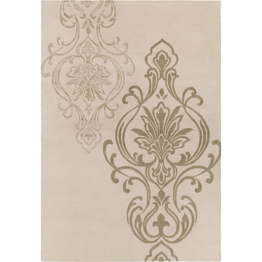 Modern Classics Rug - 226 by Surya in ivory, light olive, beige. Made from 100% new zealand wool in a unique style.