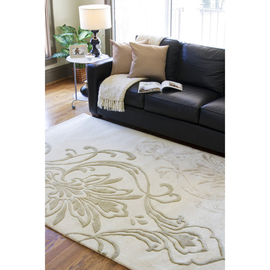 Modern Classics Rug - 226 by Surya in ivory, light olive, beige. Made from 100% new zealand wool in a unique style.