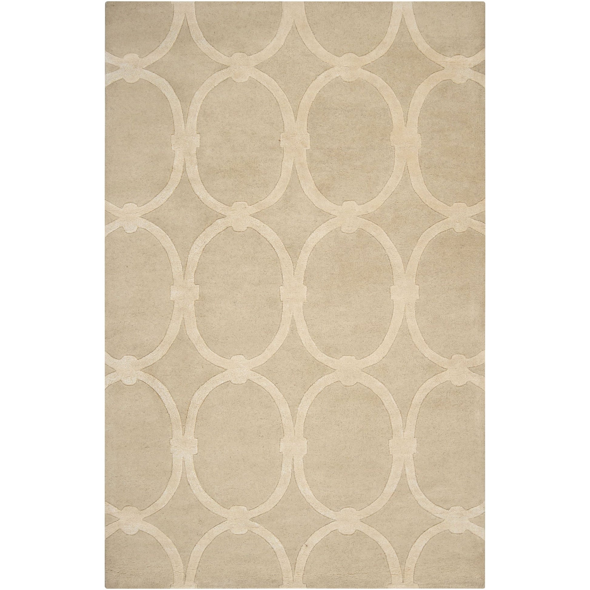 Modern Classics Rug - 412 by Surya in light beige. Made from 100% new zealand wool in a unique style.