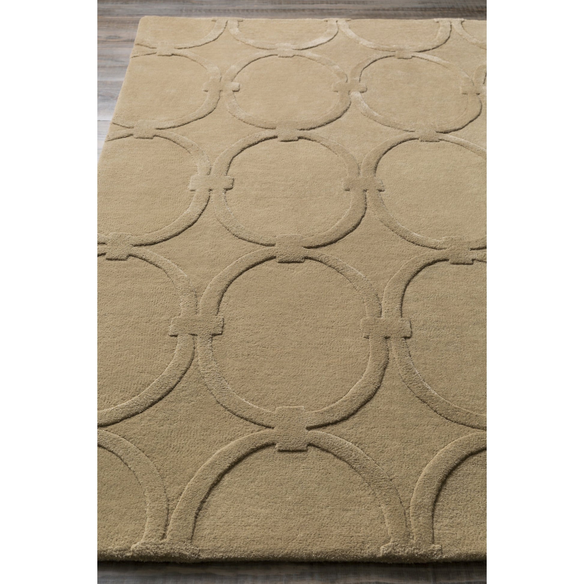 Modern Classics Rug - 412 by Surya in light beige. Made from 100% new zealand wool in a unique style.