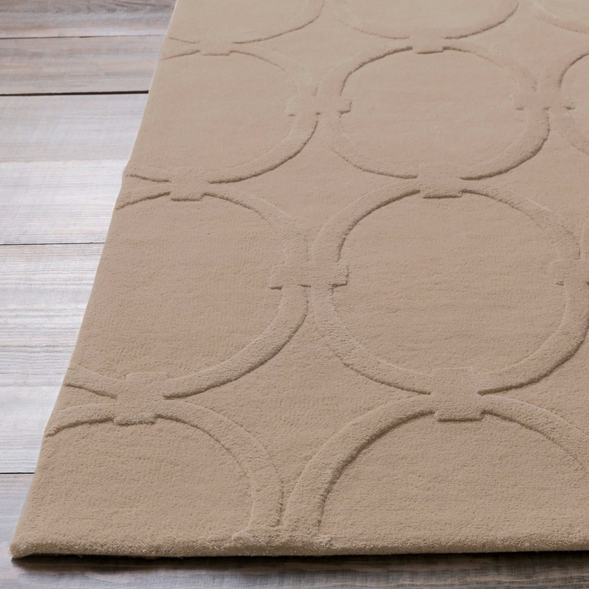 Modern Classics Rug - 412 by Surya in light beige. Made from 100% new zealand wool in a unique style.