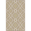 Tan, Medium Gray, Ivory / 2'6" x 8'