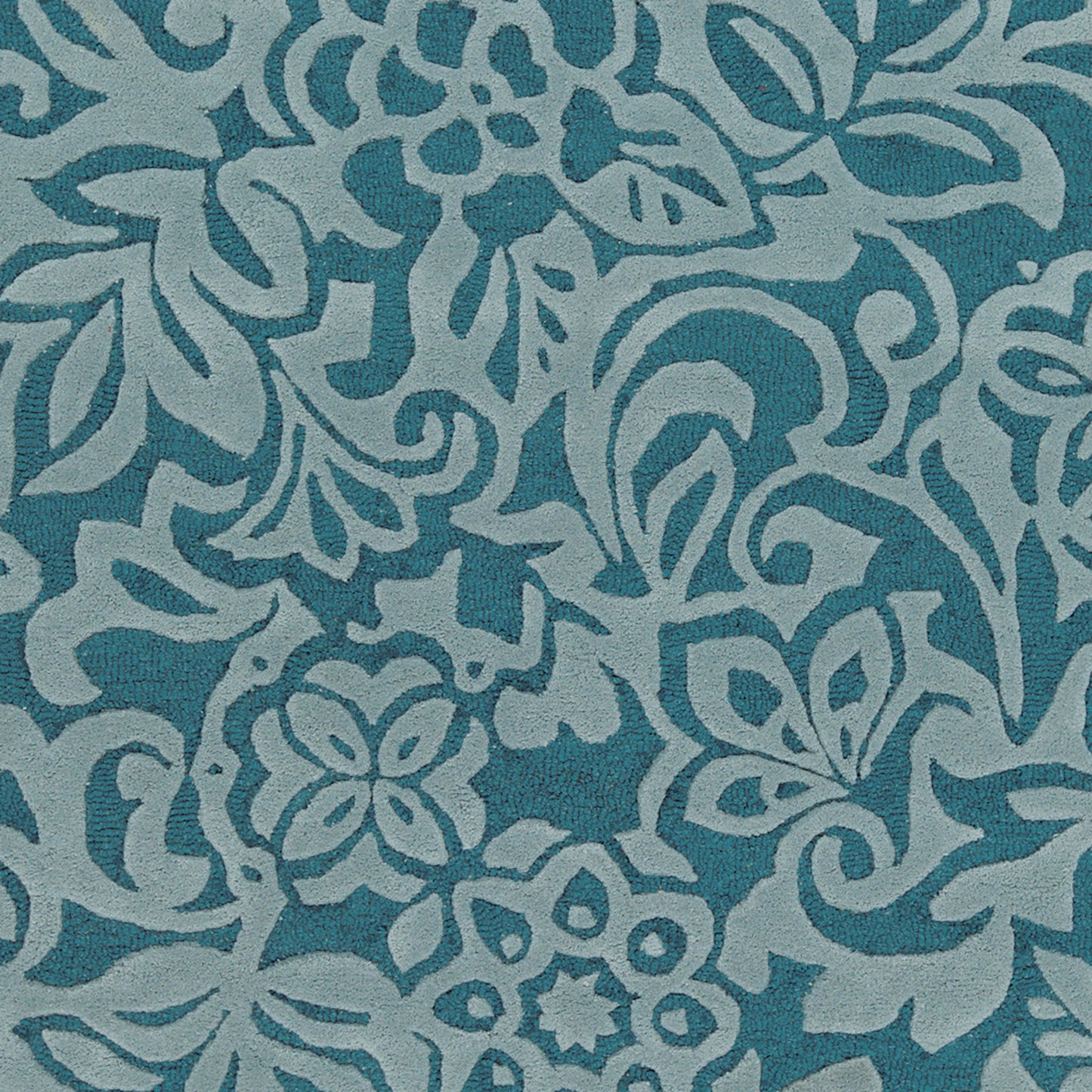 005 43633-9713 | Closeup | Modern Classics Rug - 840 by Surya in deep teal, dusty sage. Made from 100% new zealand wool in a unique style.