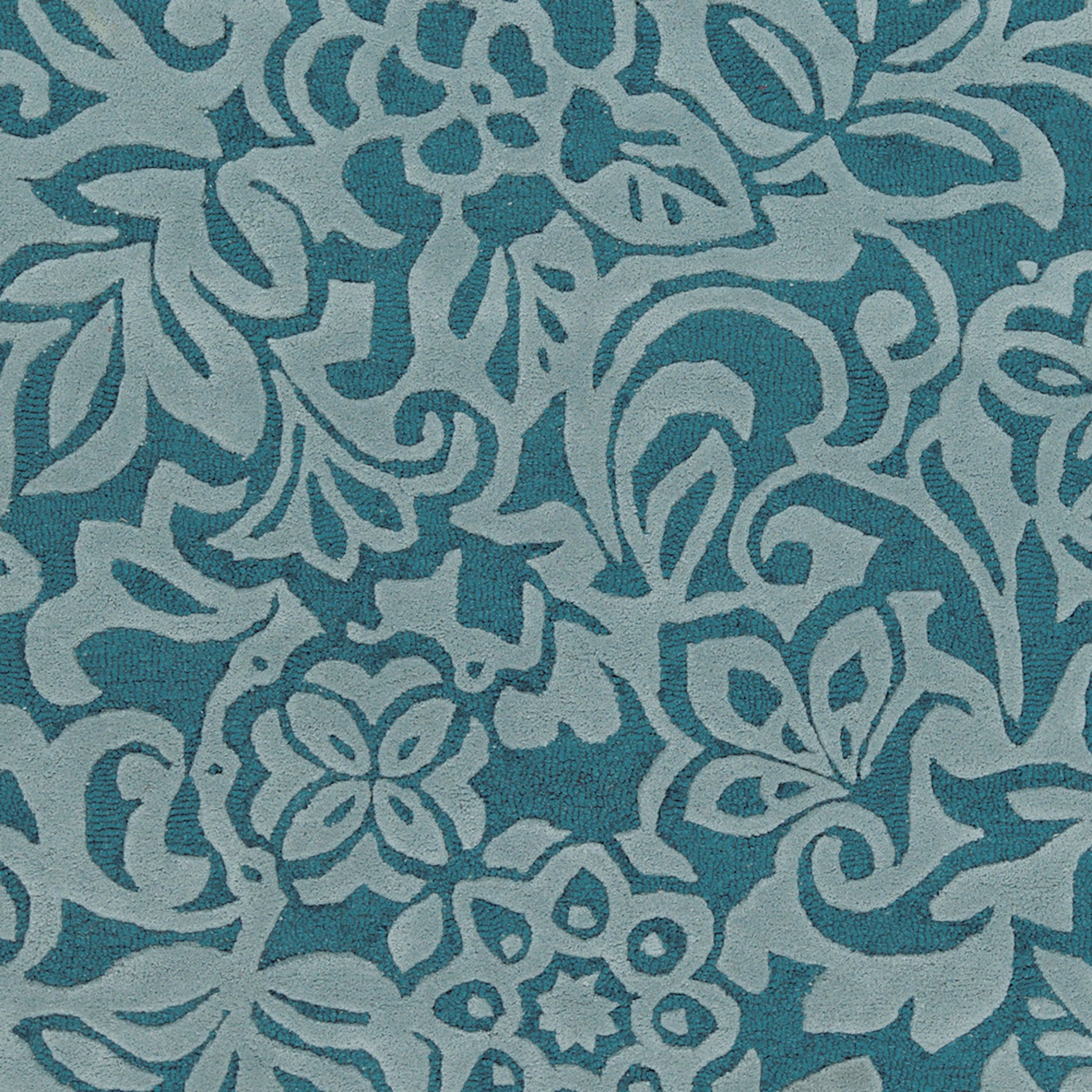Modern Classics Rug - 840 by Surya in deep teal, dusty sage. Made from 100% new zealand wool in a unique style.