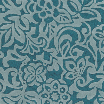 Modern Classics Rug - 840 by Surya in deep teal, dusty sage. Made from 100% new zealand wool in a unique style.