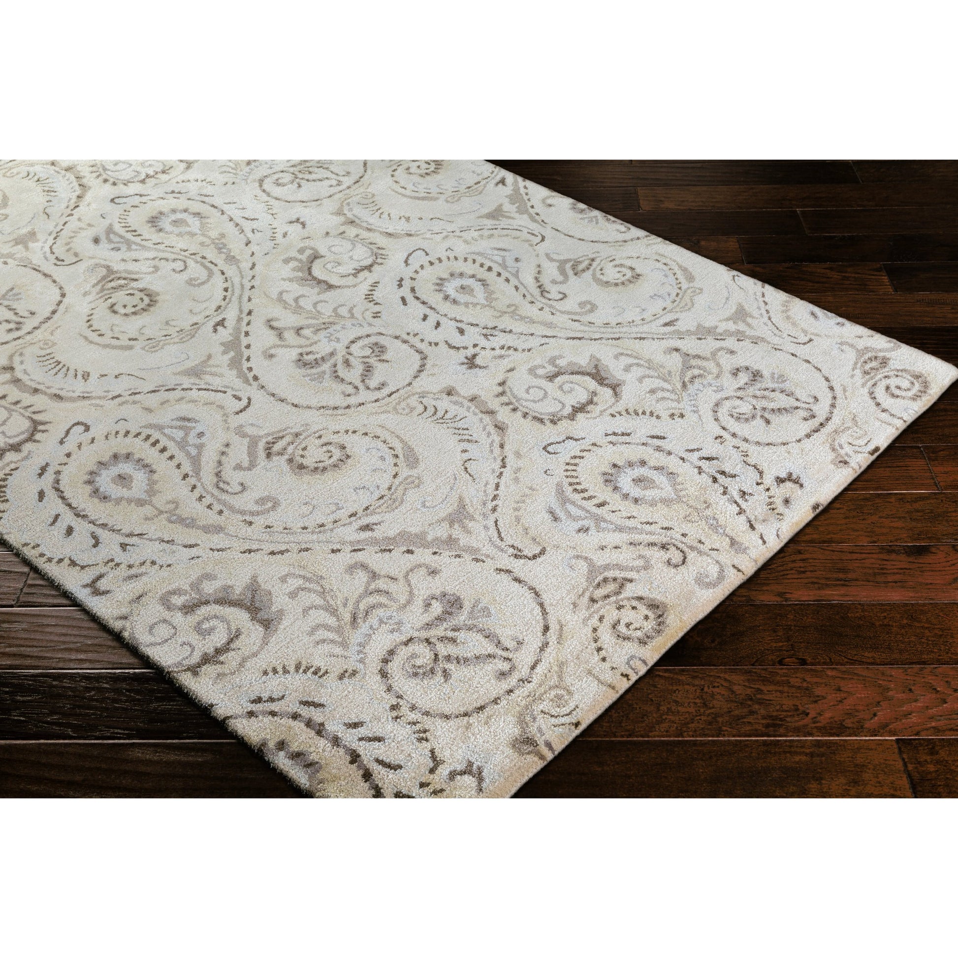 Modern Classics Rug - 20589 by Surya in beige, tan, olive, brown, dark brown, light gray. Made from 100% new zealand wool in a unique style.