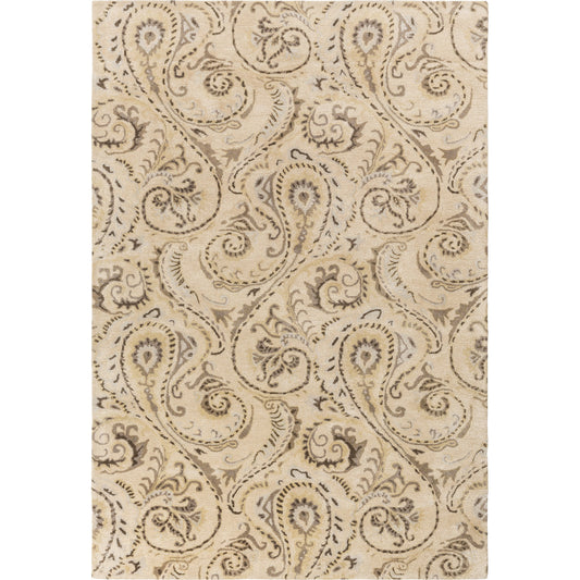Modern Classics Rug - 20589 by Surya in beige, tan, olive, brown, dark brown, light gray. Made from 100% new zealand wool in a unique style.