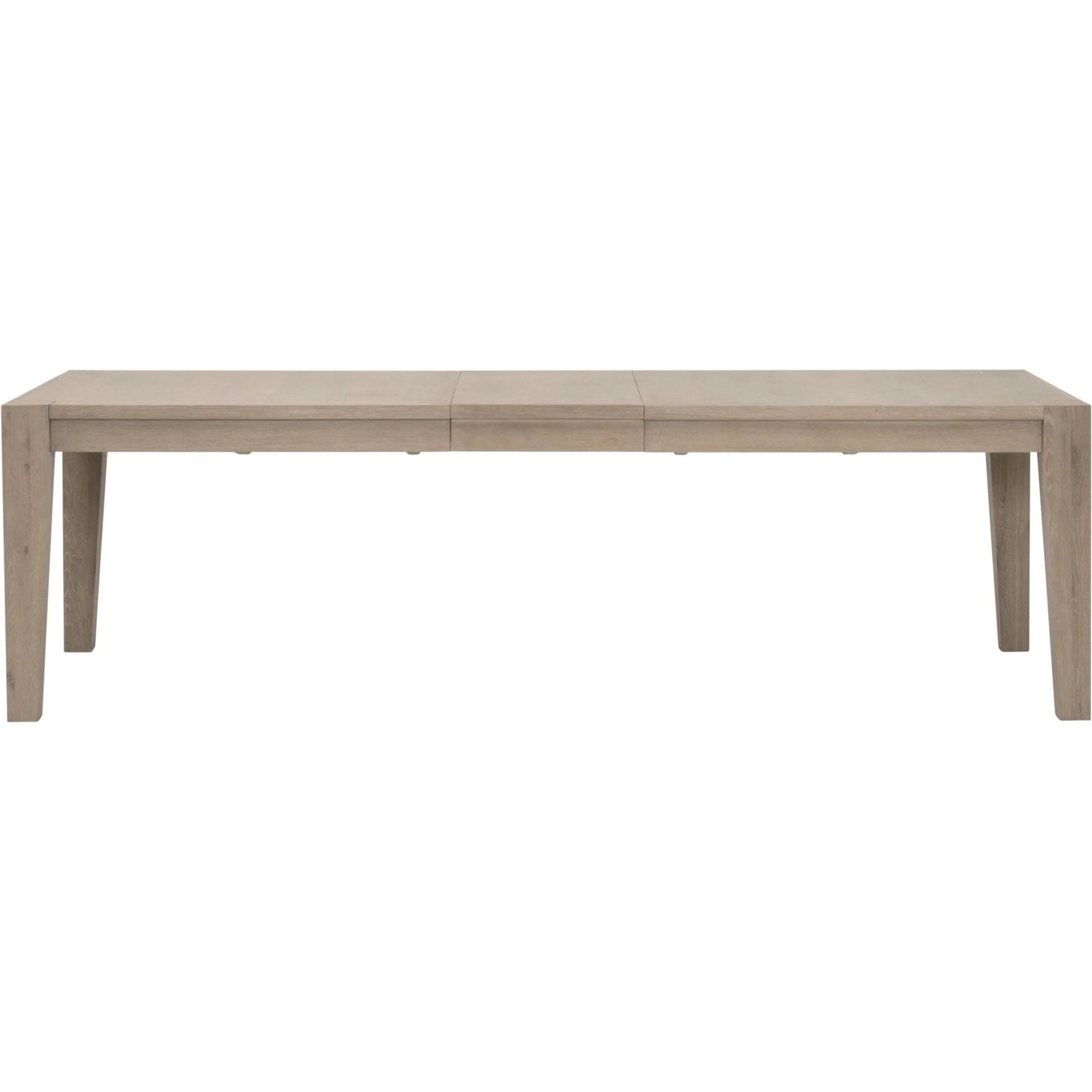 000 SI-2544372 | Additional Silo | Canal Dining Table by Essentials For Living in smoke gray oak, brushed gold inlay. Made from solid oak wood, oak veneer, stainless steel in a transitional style.