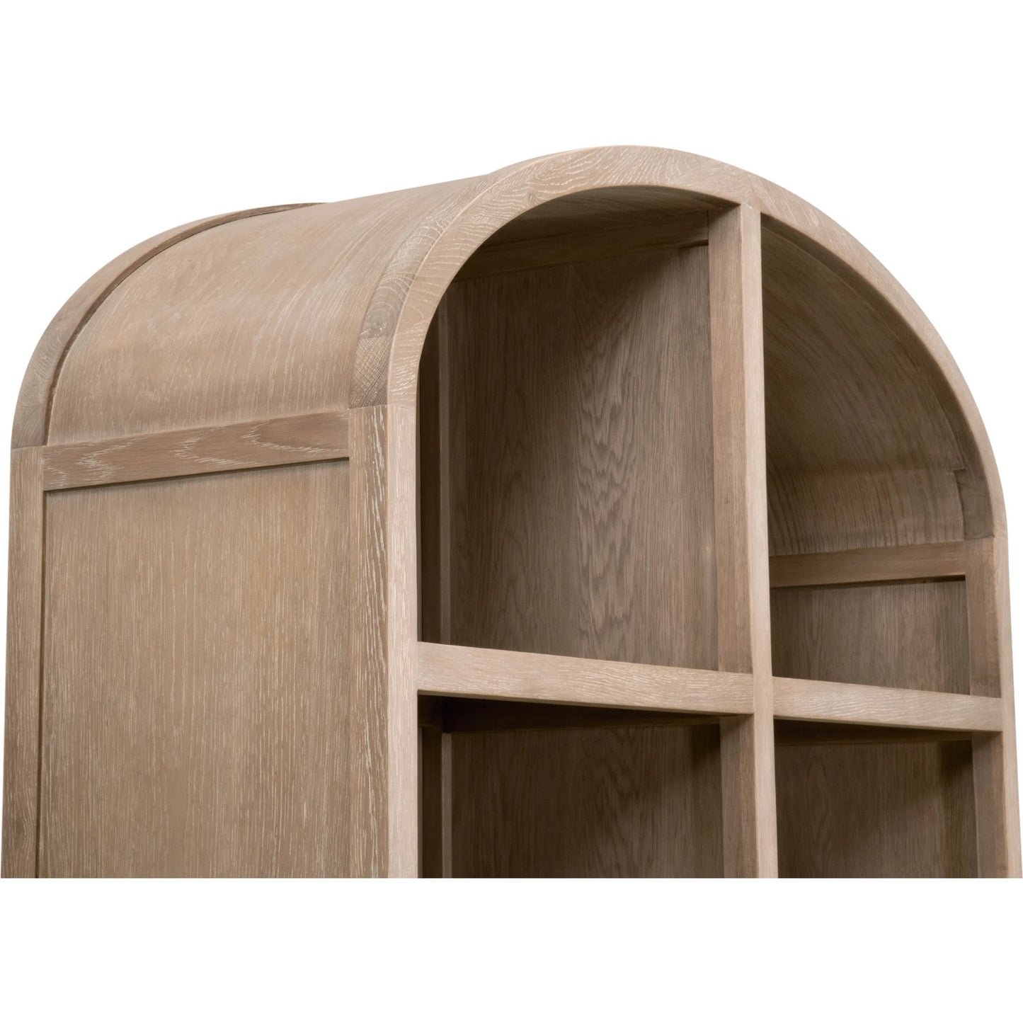 006 SI-2249292 | Unknown | Cane Storage Bookcase by Essentials For Living in smoke gray. Made from solid oak wood, oak veneer, cane, metal in a unique style.