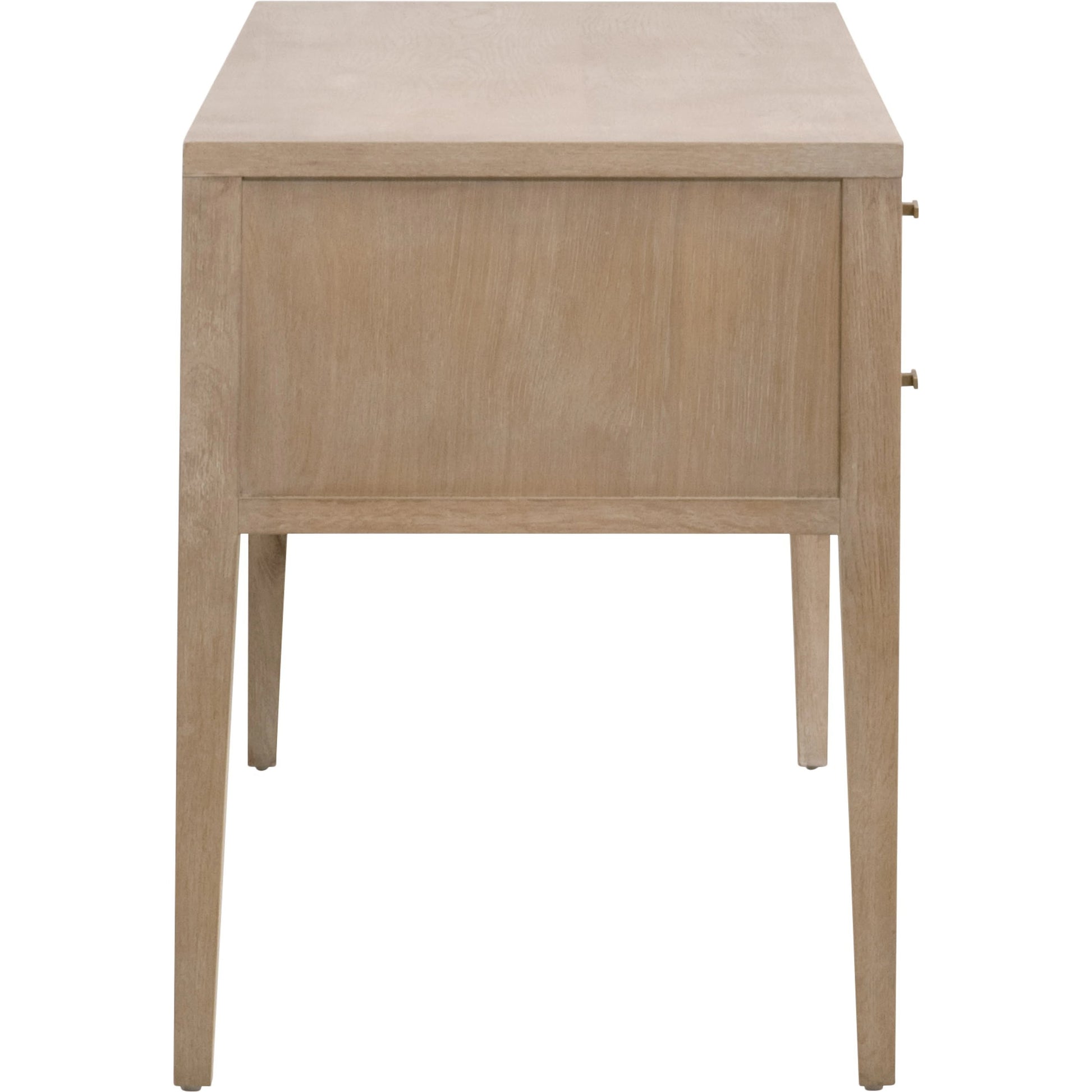 Cane Desk by Essentials For Living in smoke gray oak, smoke gray cane. Made from solid reclaimed oak, oak veneer, cane in a cottage & farmhouse style.