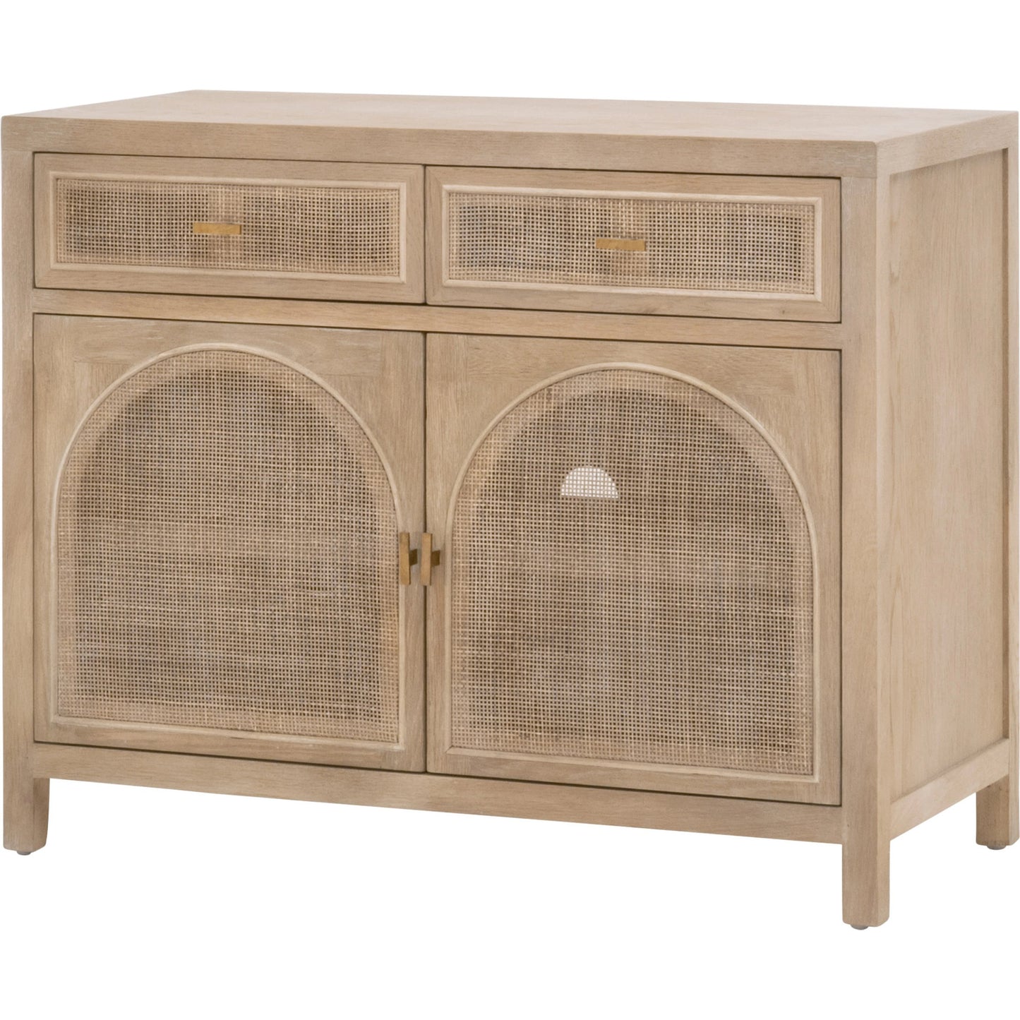 001 SI-1998821 | Additional Silo | Cane Media Cabinet by Essentials For Living in smoke gray oak, smoke gray cane. Made from solid reclaimed oak, oak veneer, cane, metal in a cottage & farmhouse style.