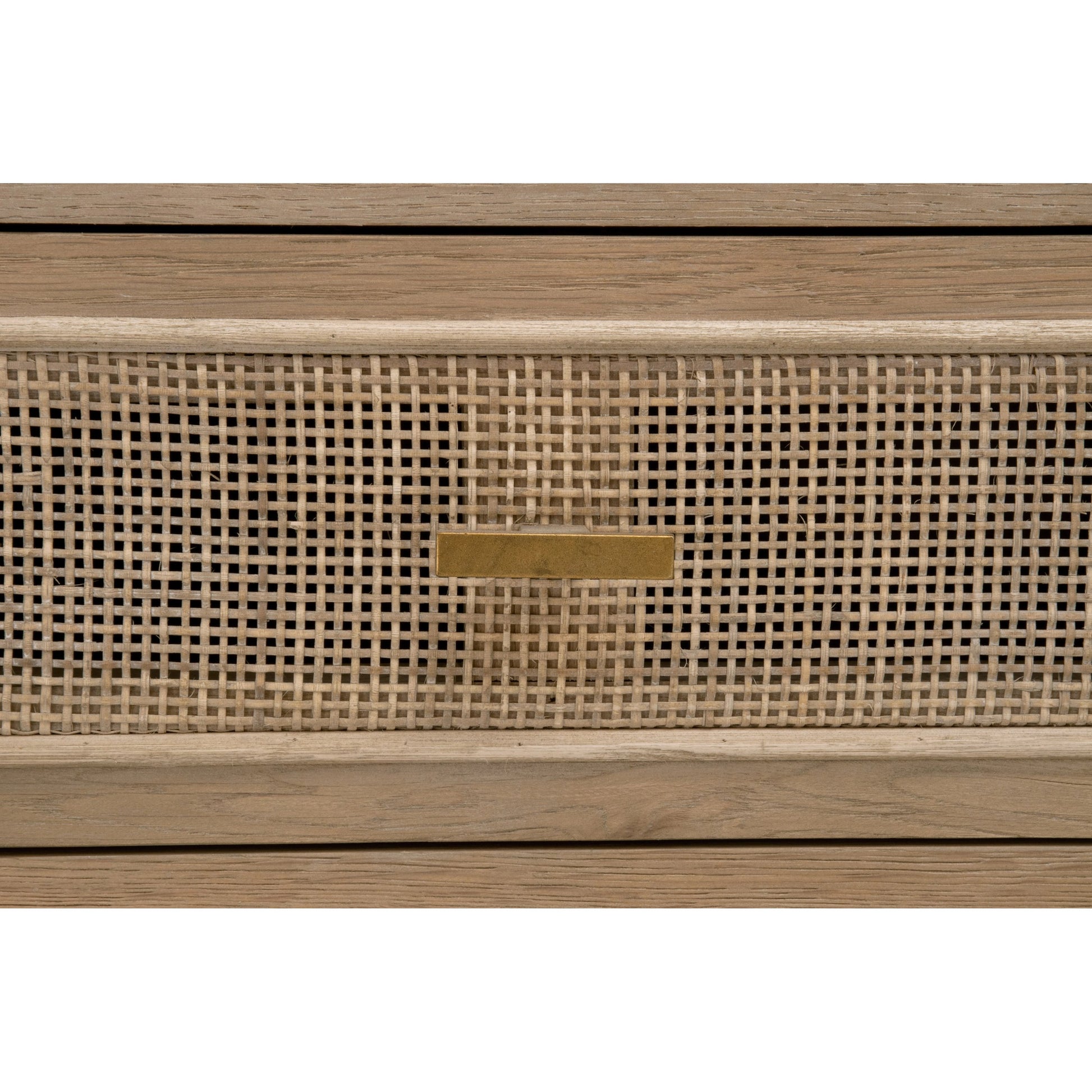 Cane Media Cabinet by Essentials For Living in smoke gray oak, smoke gray cane. Made from solid reclaimed oak, oak veneer, cane, metal in a cottage & farmhouse style.