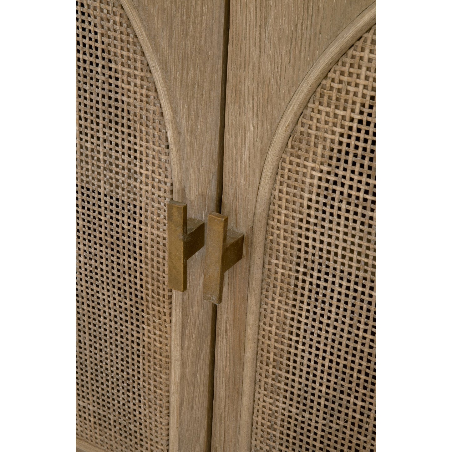 007 SI-1998821 | Additional Silo | Cane Media Cabinet by Essentials For Living in smoke gray oak, smoke gray cane. Made from solid reclaimed oak, oak veneer, cane, metal in a cottage & farmhouse style.
