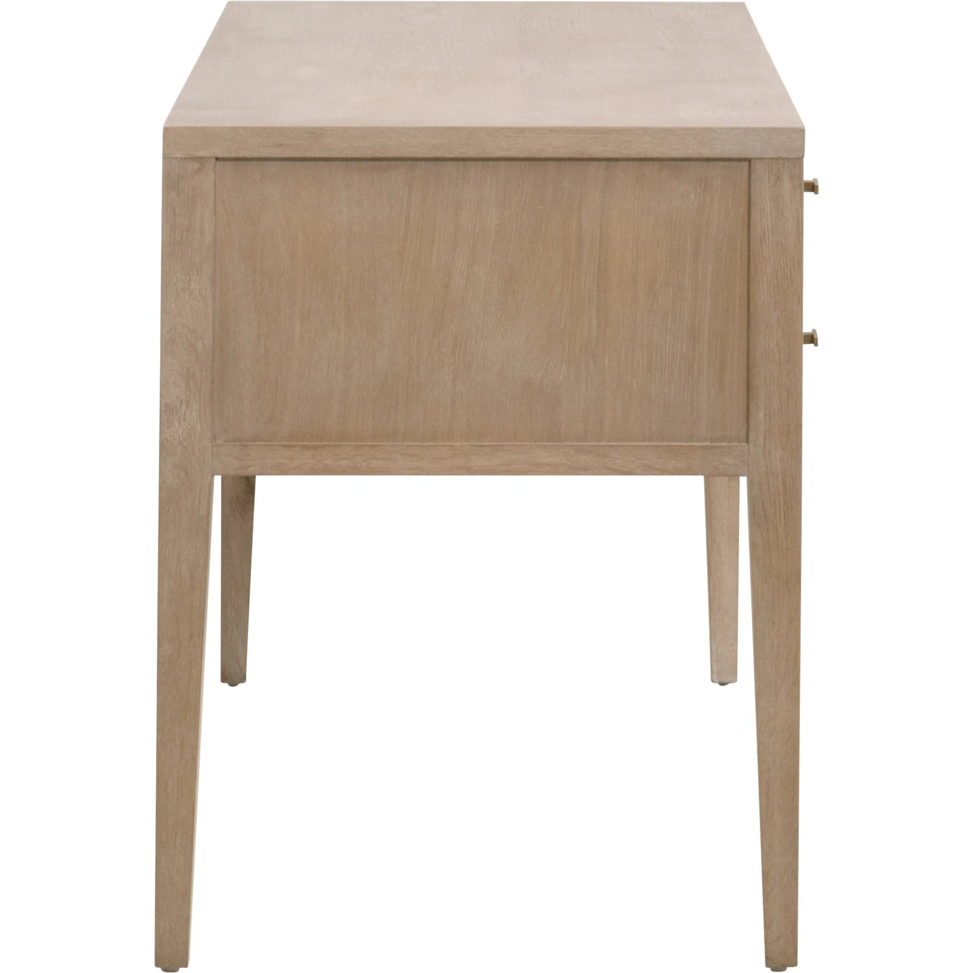 Cane Desk by Essentials For Living in smoke gray oak, smoke gray cane. Made from solid reclaimed oak, oak veneer, cane in a cottage & farmhouse style.