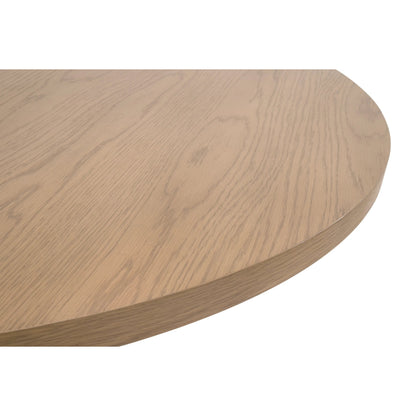 Cannes Dining Table by Essentials For Living in natural oak, cane. Made from solid oak wood, oak veneer, mdf, plywood, cane in a transitional style.