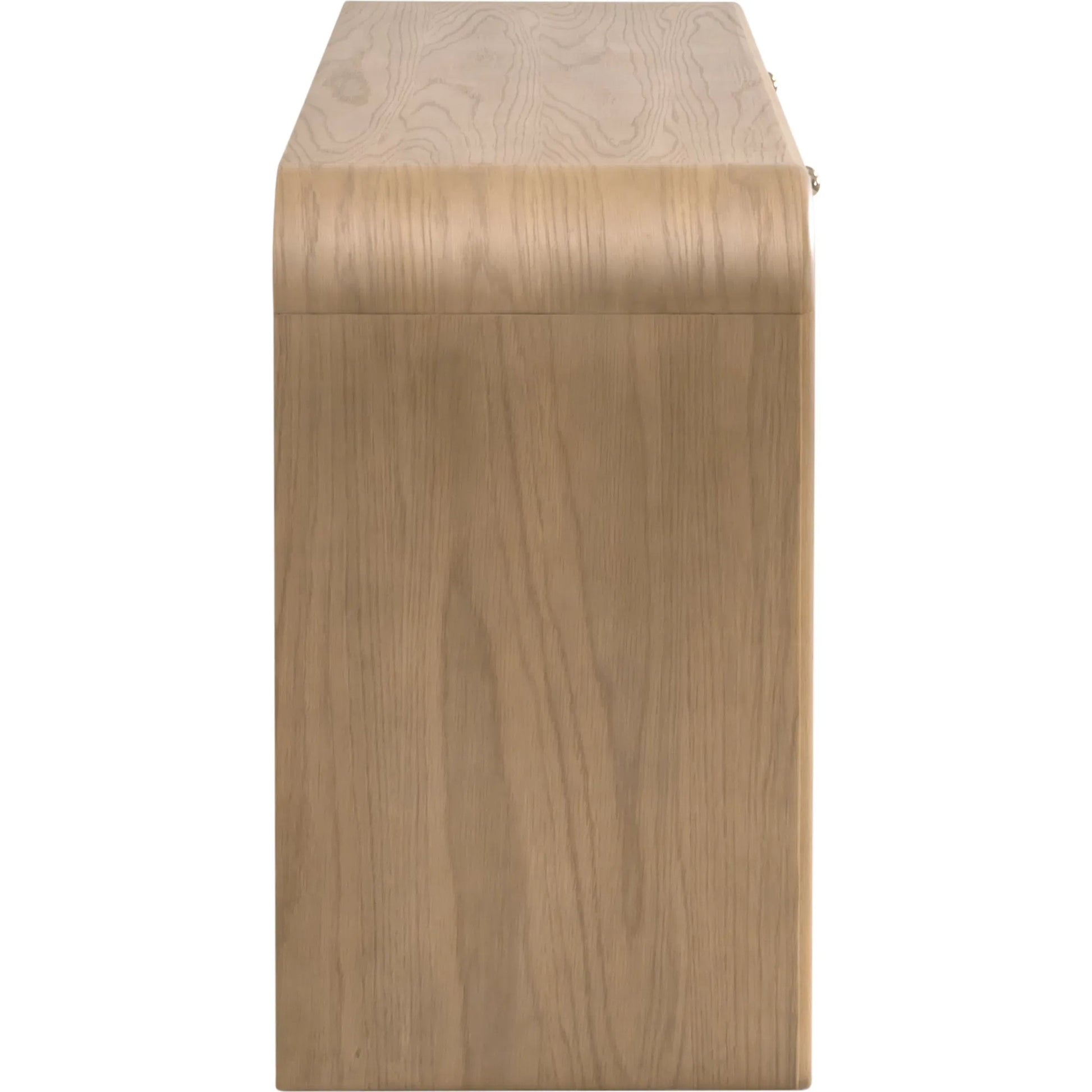 Cannes Media Sideboard by Essentials For Living in natural oak, cane. Made from solid oak wood, oak veneer, cane, iron in a transitional style.