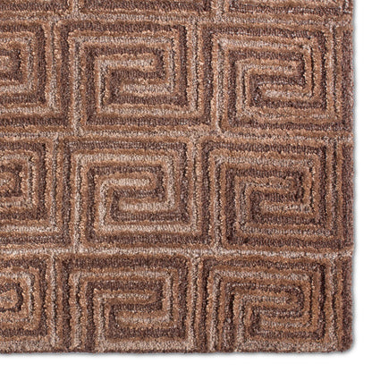 Capital CAP04 Rug by Jaipur Living in brown. Made from 60% wool 40% viscose in a unique style.