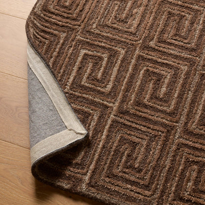 Capital CAP04 Rug by Jaipur Living in brown. Made from 60% wool 40% viscose in a unique style.