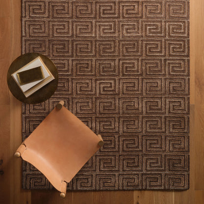 Capital CAP04 Rug by Jaipur Living in brown. Made from 60% wool 40% viscose in a unique style.