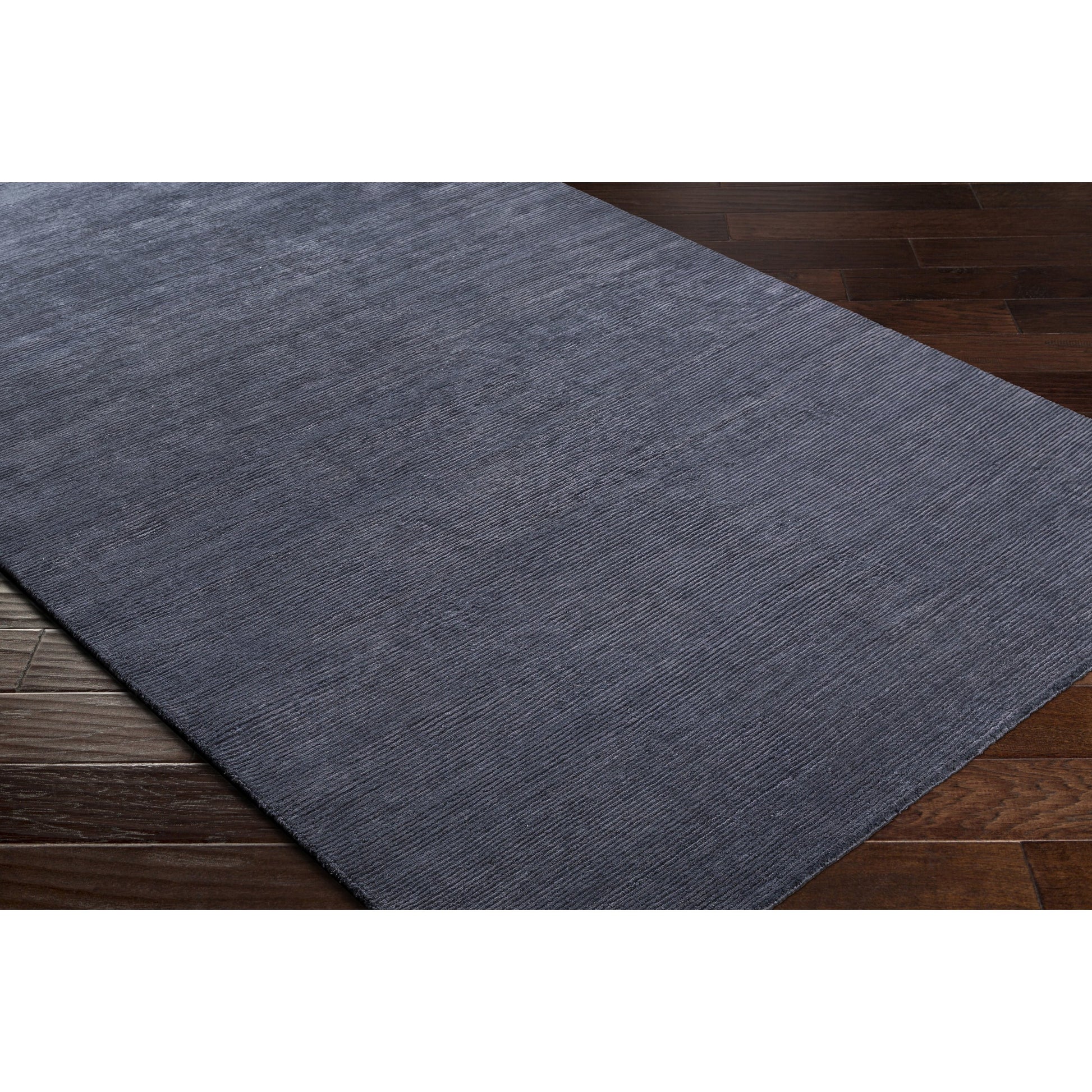 Capri CAP-2300 Rug by Surya in dark blue. Made from 60% viscose, 40% wool in a unique style.