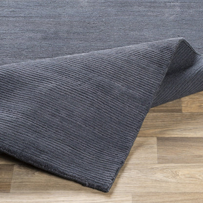 Capri CAP-2300 Rug by Surya in dark blue. Made from 60% viscose, 40% wool in a unique style.