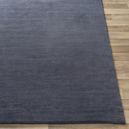 Capri CAP-2300 Rug by Surya in dark blue. Made from 60% viscose, 40% wool in a unique style.