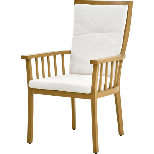 Cape Town Dining Chair by Surya in wheat. Made from sunbrella, acrylic, aluminum, quick dry foam in a transitional style.
