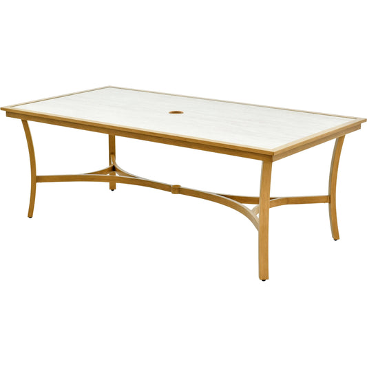Cape Town Dining Table by Surya in beige, wheat. Made from stone, aluminum in a transitional style.
