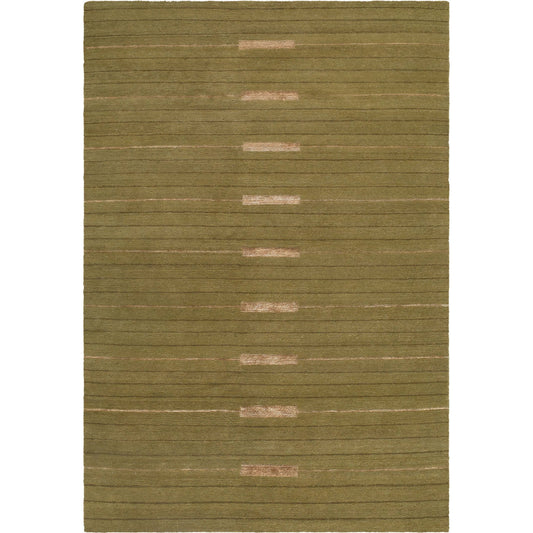 Pilgrimage CAPG-2301 Rug by Surya in sage, olive, taupe. Made from wool, tencel in a unique style.