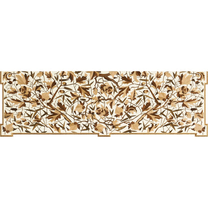 Trianon Console Table by Jonathan Charles in oak leaf parquetry. Made from mahogany solids, various marquetry veneers, resin, brass in a traditional style.