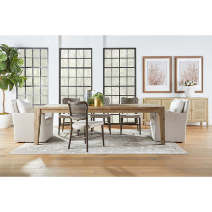 Carina Media Sideboard by Essentials For Living in smoke gray oak, smoke gray cane. Made from solid oak wood, oak veneer, mdf, plywood, cane in a cottage & farmhouse style.