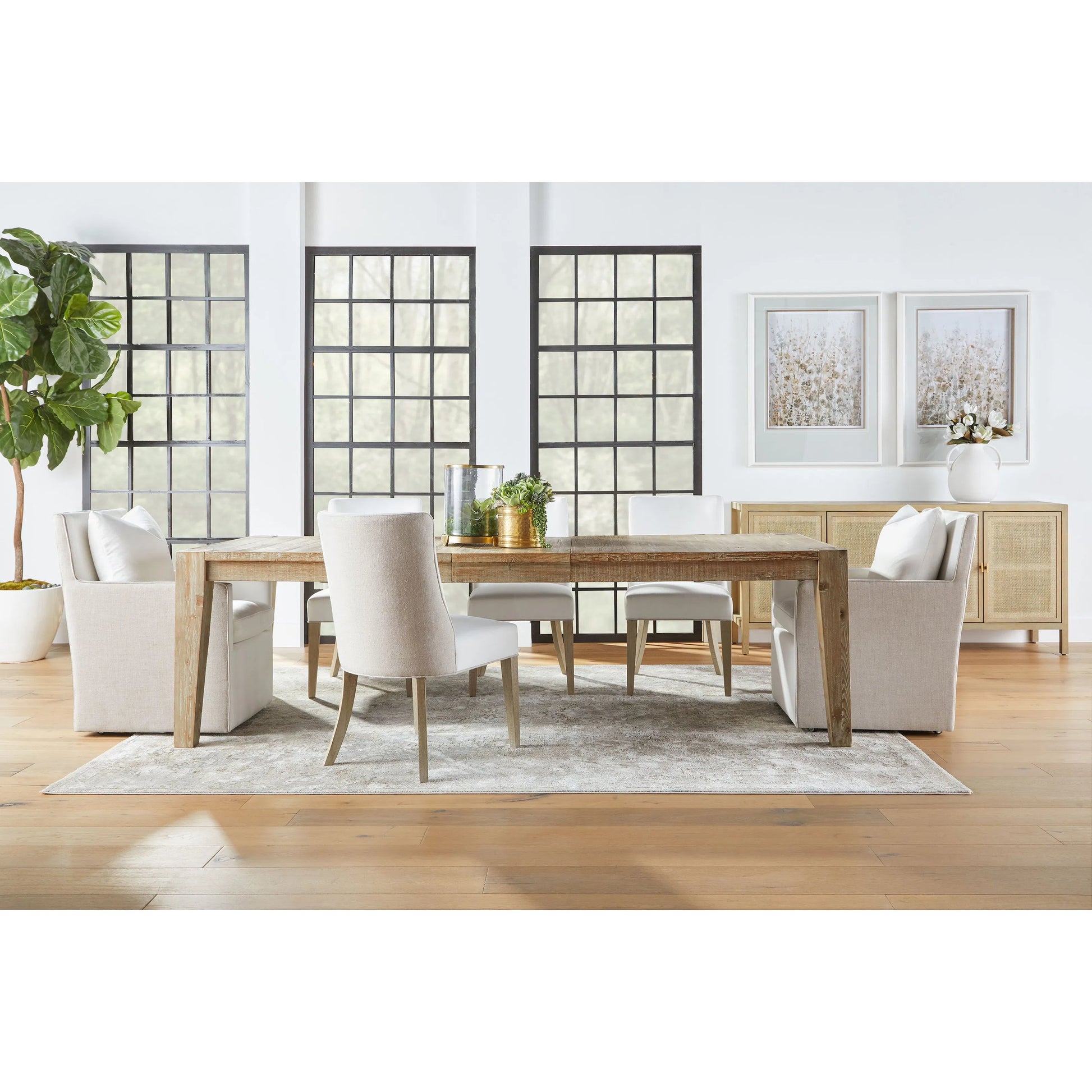 Carina Media Sideboard by Essentials For Living in smoke gray oak, smoke gray cane. Made from solid oak wood, oak veneer, mdf, plywood, cane in a cottage & farmhouse style.