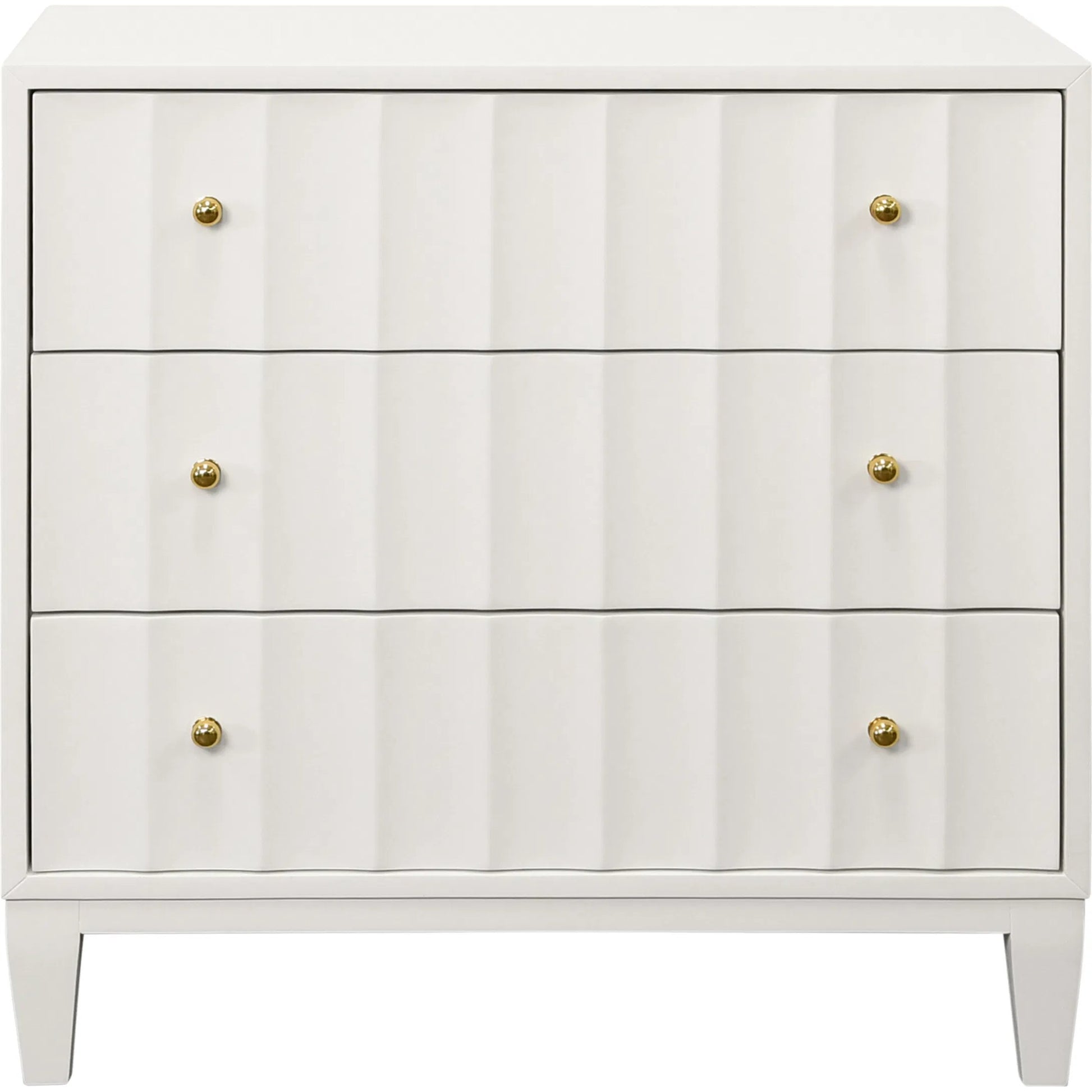 Carmack Three Drawer Side Table by Worlds Away. Made from solid wood, mdf in a transitional style.