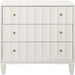 Carmack Three Drawer Side Table by Worlds Away. Made from solid wood, mdf in a transitional style.