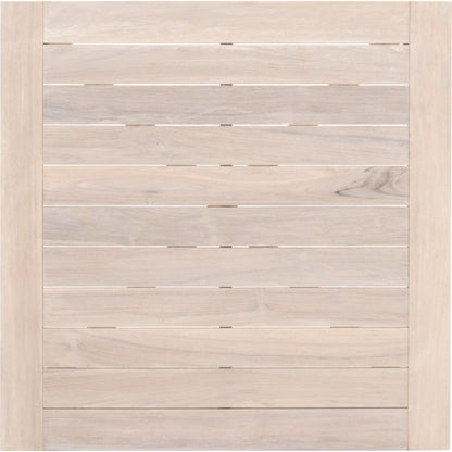 Carmel Square Counter Table by Essentials For Living in gray. Made from solid teak in a coastal style.