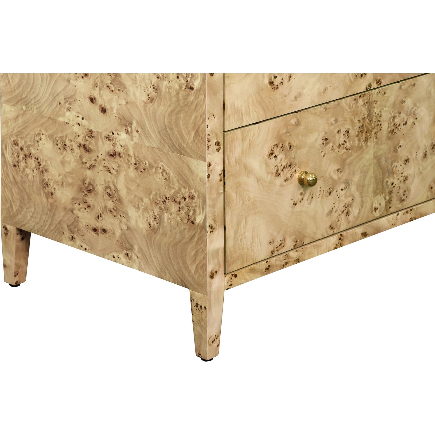 012 SI-2441100 | Closeup | Carnegie Seven Drawer Chest by Worlds Away. Made from unique in a modern style.
