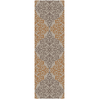 Caspian Rug - 1761 by Surya in dusty sage, medium brown, charcoal. Made from 100% new zeland wool in a unique style.