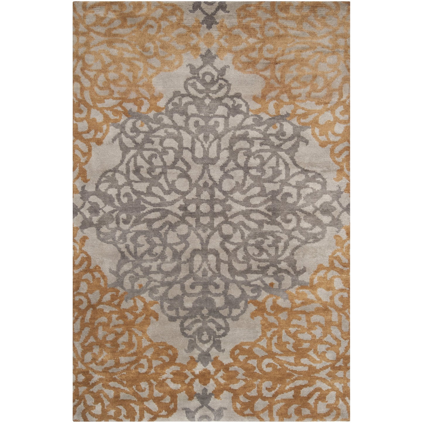 002 23394-28941,23394-29715,23394-3108,23394-3110,23394-3112 | Primary Silo | Caspian Rug - 1761 by Surya in dusty sage, medium brown, charcoal. Made from 100% new zeland wool in a unique style.