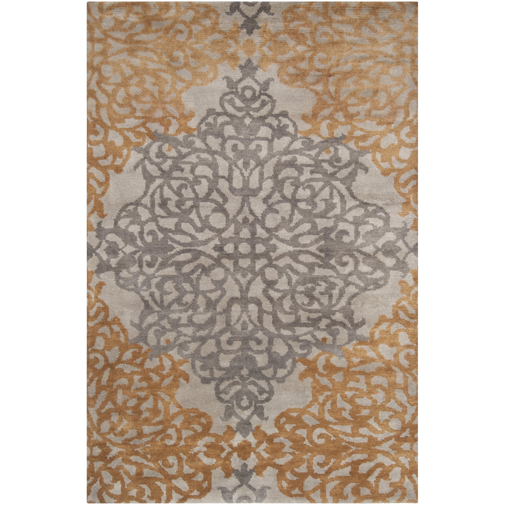 Caspian Rug - 1761 by Surya in dusty sage, medium brown, charcoal. Made from 100% new zeland wool in a unique style.