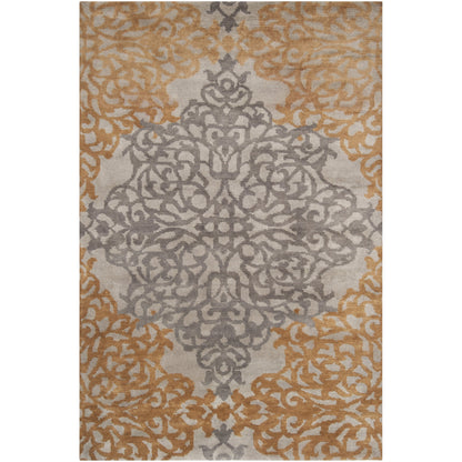 Caspian Rug - 1761 by Surya in dusty sage, medium brown, charcoal. Made from 100% new zeland wool in a unique style.