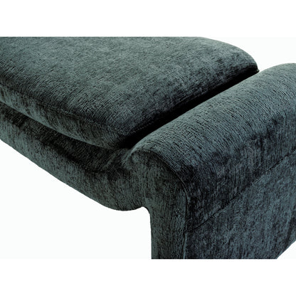 Cascadia Bench - 528572 by Surya in upholstery: teal and stained. Made from polyester, pine, polyurethane foam, dacron in a modern style.