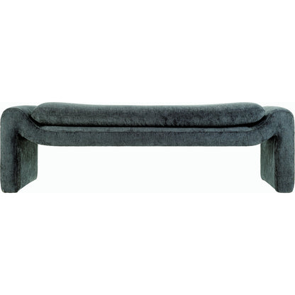 Cascadia Bench - 528572 by Surya in upholstery: teal and stained. Made from polyester, pine, polyurethane foam, dacron in a modern style.