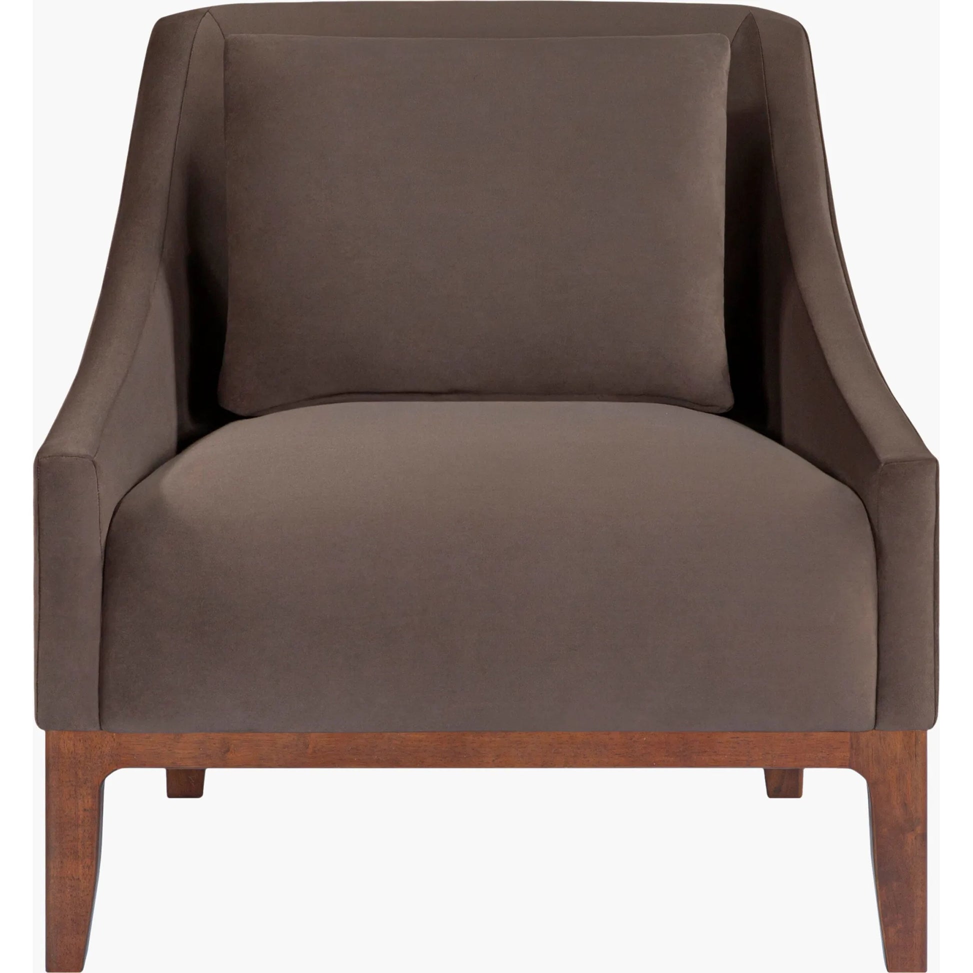 Casey Accent Chair by Surya in stained. Made from recycled fabric, rubber wood, polyurethane foam in a unique style.