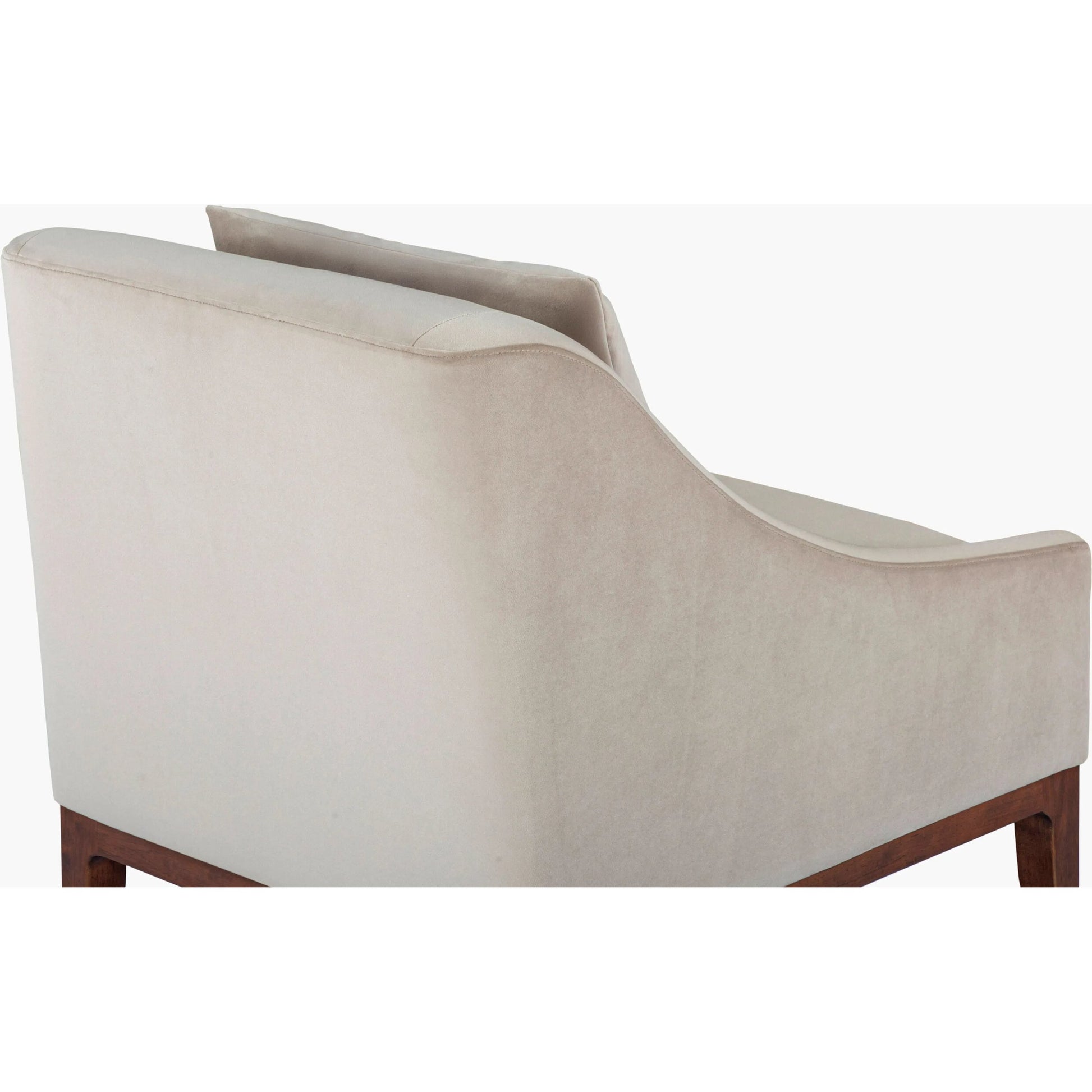 Casey Accent Chair by Surya in stained. Made from recycled fabric, rubber wood, polyurethane foam in a unique style.
