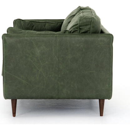 Reese Sofa by Four Hands. Made from top grain leather, solid beech, 100% polyester in a modern style.